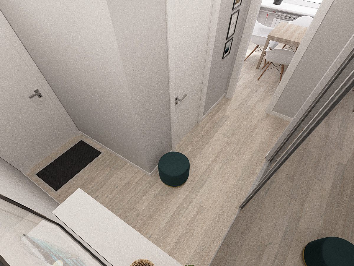 Однокомнатная квартира (31 кв. м.). Дизайн интерьера в Санкт-Петурберге и Москве. Ксения Паршикова