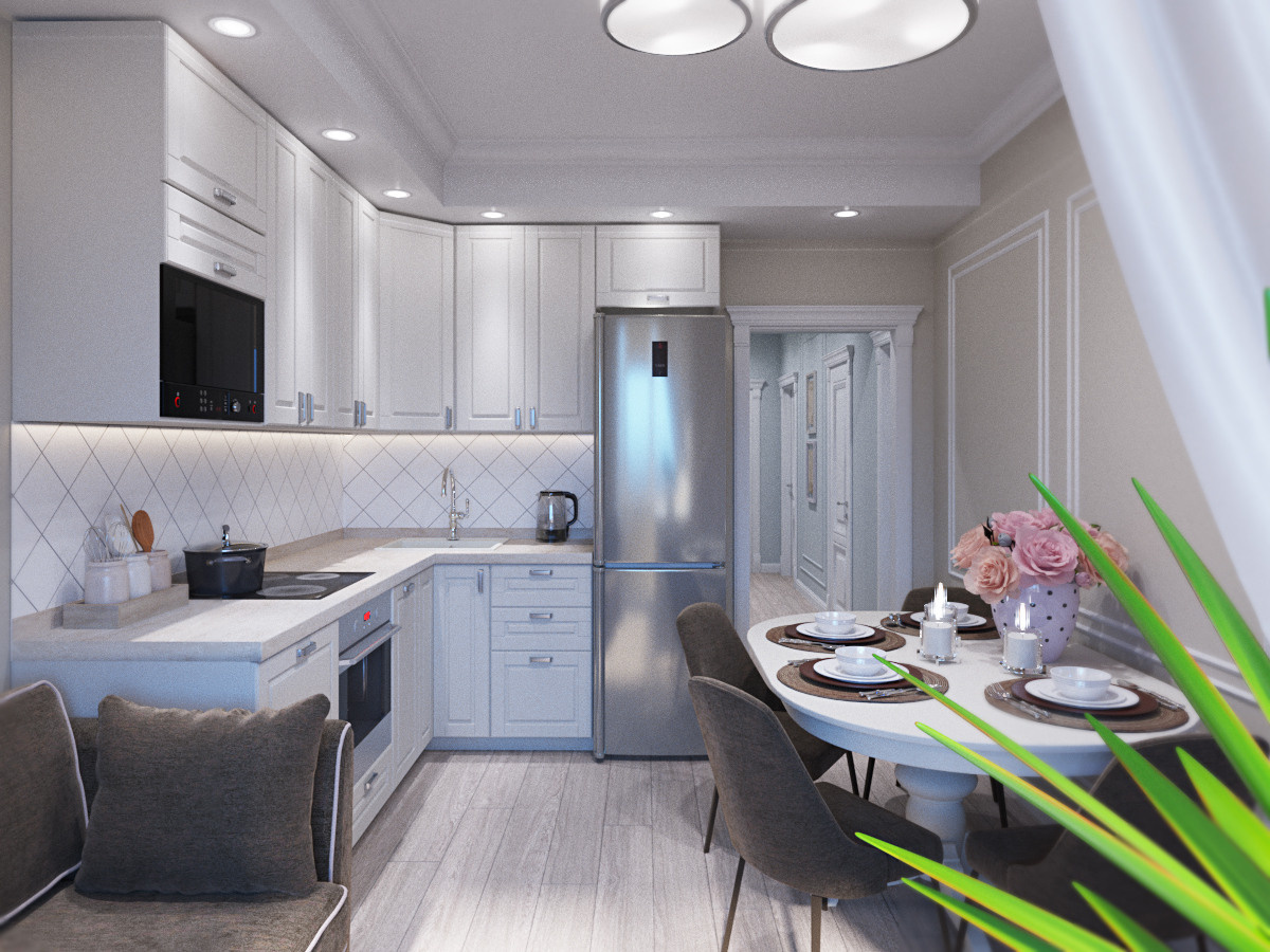 Кудрово (84 кв. м.). Дизайн интерьера в Санкт-Петурберге и Москве. Ксения Паршикова