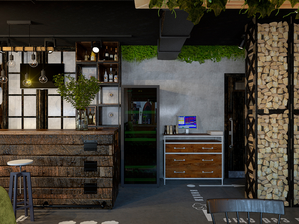 Ресторан «ЮлА» г. Боровичи. Дизайн интерьера в Пскове и Великом Новгороде