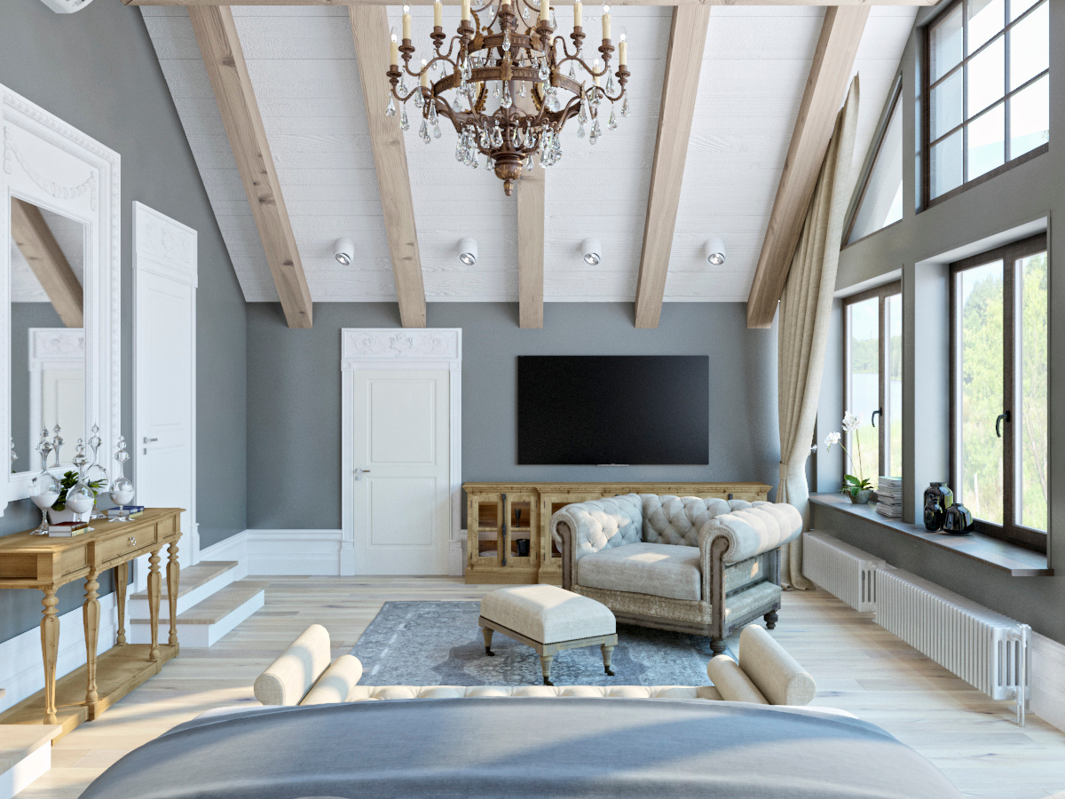 Коттедж д. Жабицы Новгородская обл. Дизайн интерьера в Пскове и Великом Новгороде