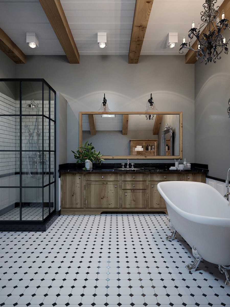 Коттедж д. Жабицы Новгородская обл. Дизайн интерьера в Пскове и Великом Новгороде