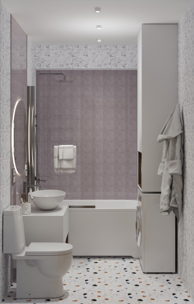 Квартира для молодой девушки 45 м². ПРОЕКТИРОВАНИЕ ИНТЕРЬЕРОВ И АРХИТЕКТУРНЫХ РЕШЕНИЙ В СТУДИИ SHELOFAST DESIGN