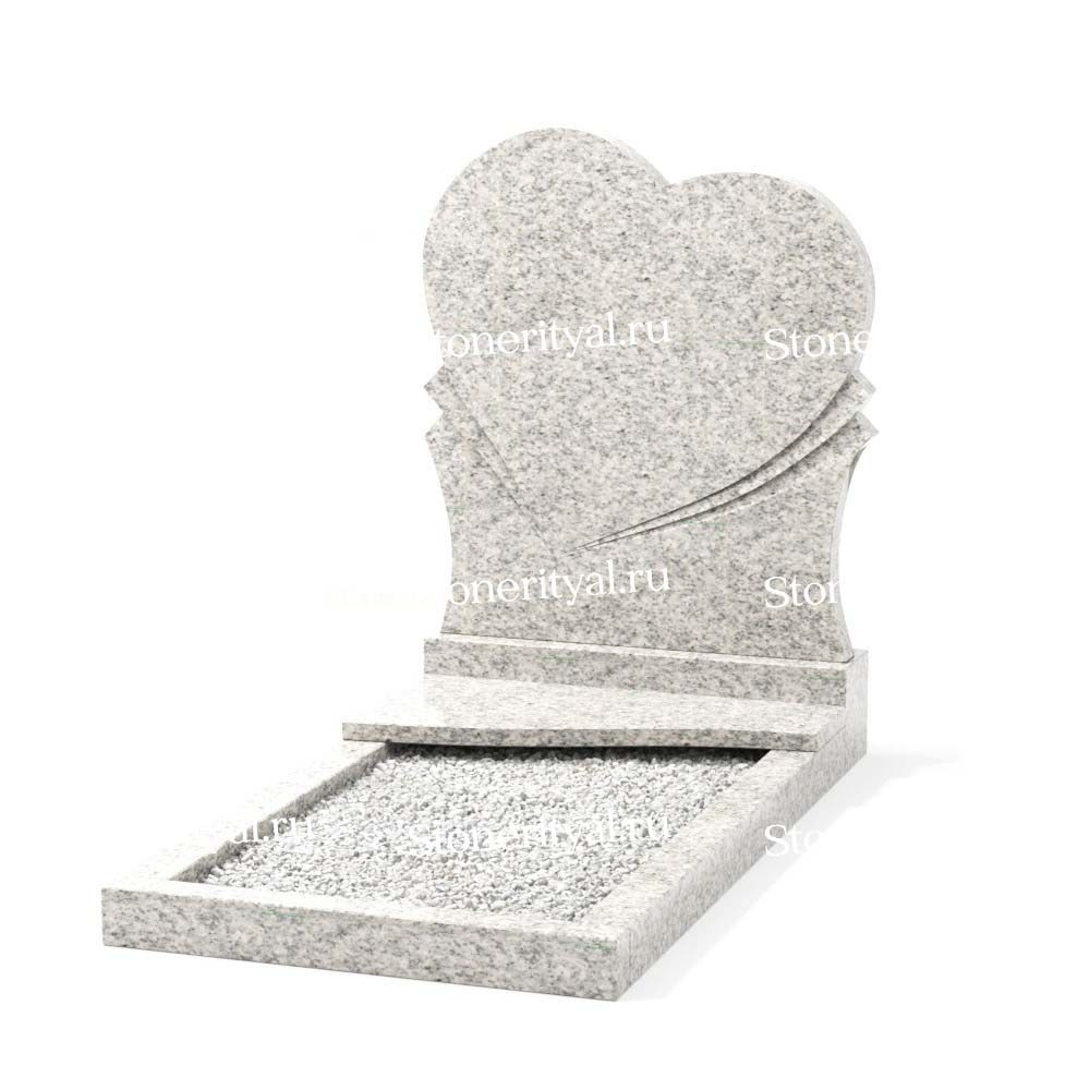 Комбинированные памятники на одного. Изготовление и установка памятников в Москве и МО