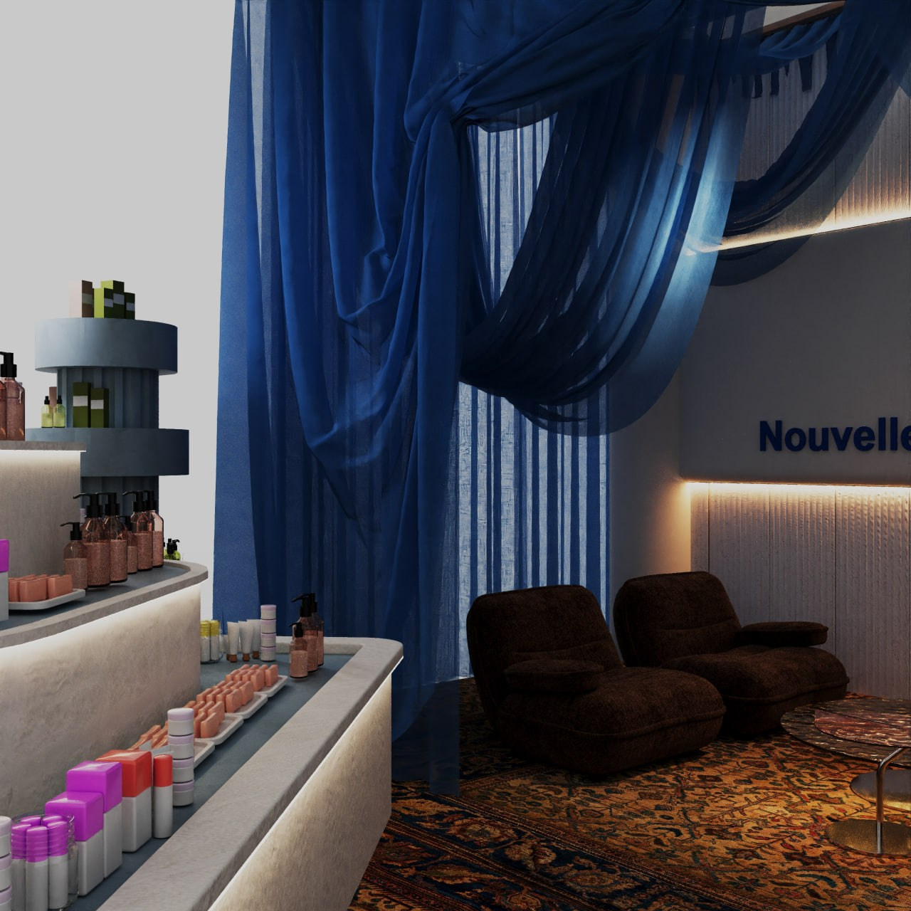 Стенд Dubai BeautyWorld. Дизайнер интерьера в Москве Екатерина Шаймердинова