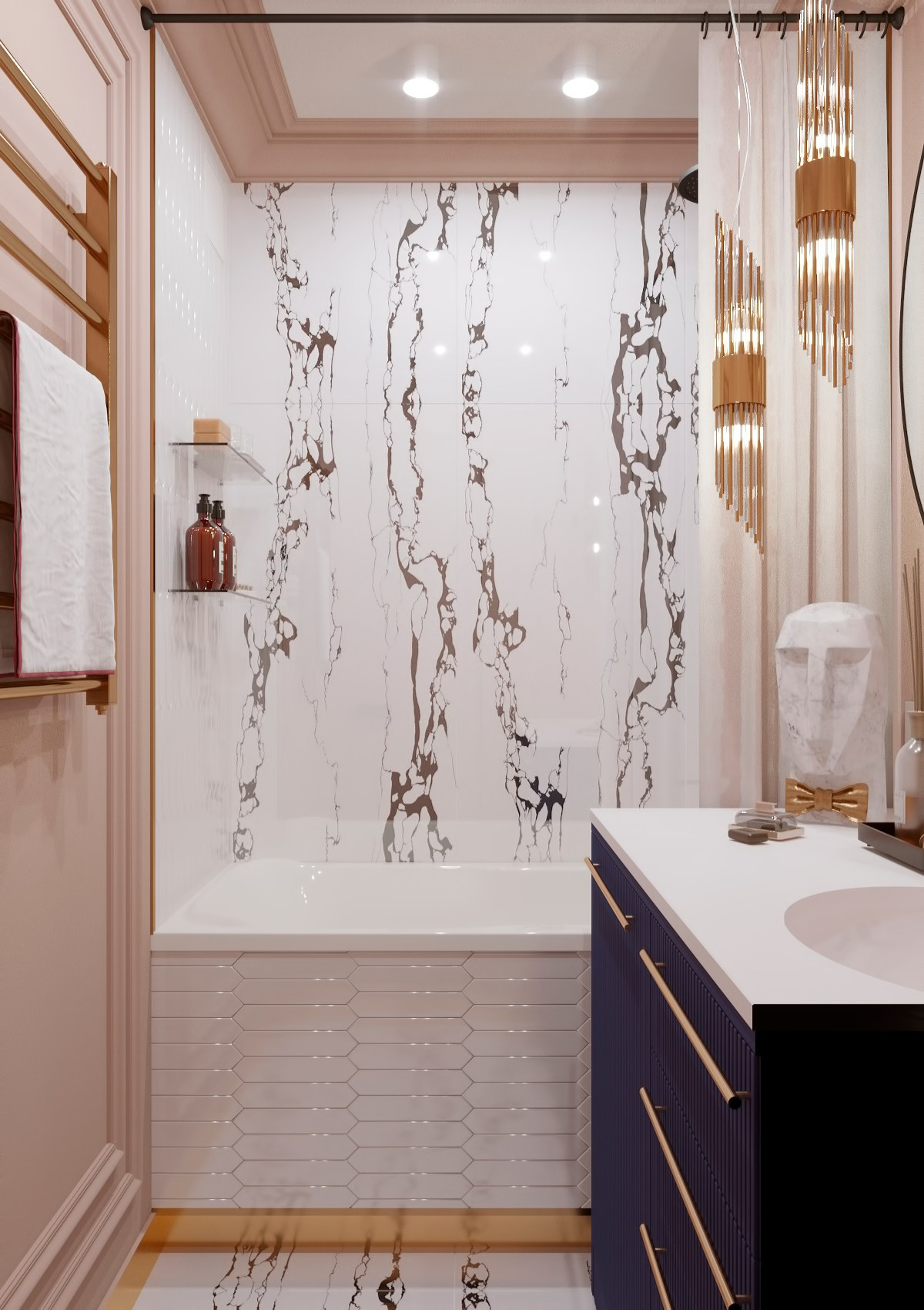 Квартира для девушки. Москва. Дизайнер интерьера Троилова Арина