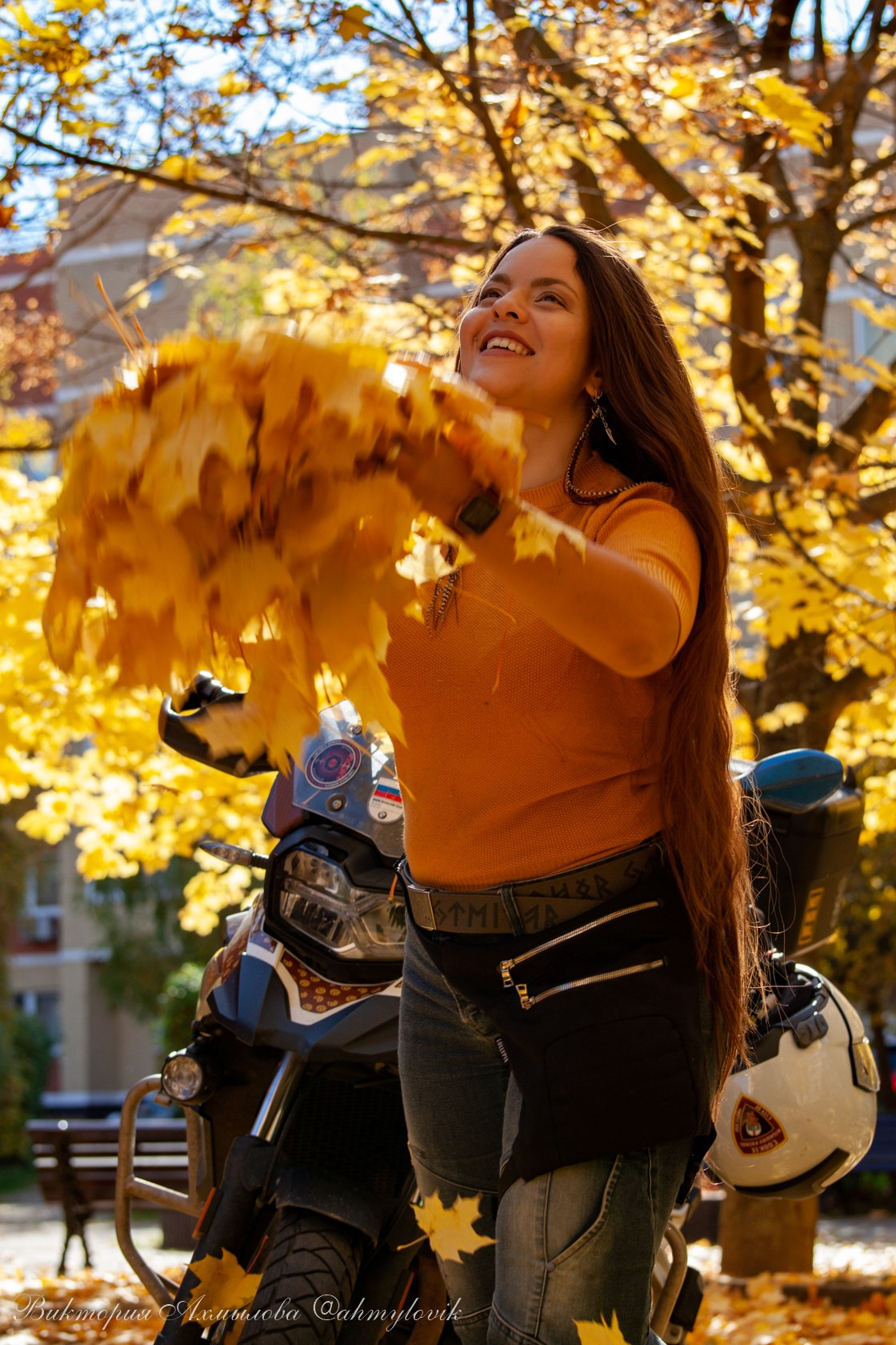 Маша Печенька (BMW GS1200). Виктория Ахмылова. Фотограф в Москве