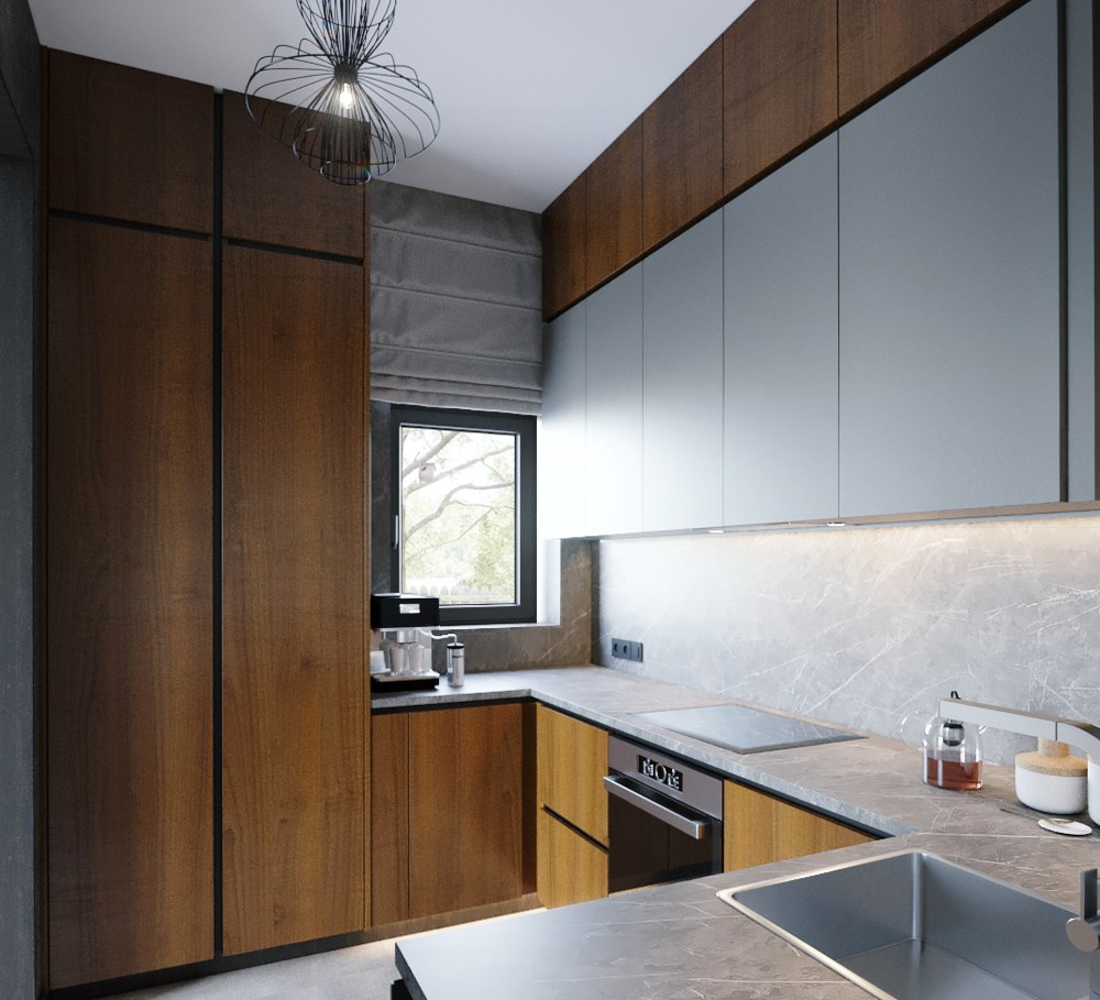 Дизайн проект интерьера одноэтажного частного дома (г. Ростов-на-Дону)