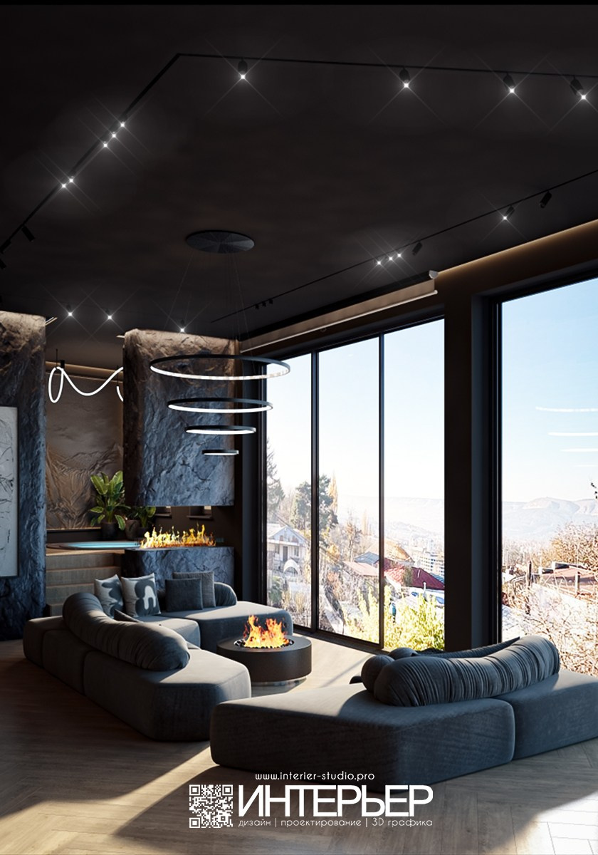 Дизайн-проект Гостевого дом со Спа, Хамамом, сауной и Джакузи в г. Кисловодске. Дизайн интерьера, 3D визуализация и 3D моделирование. Создание проектов и чертежей. КМВ: Кисловодск, Пятигорск, Ессентуки и удаленно