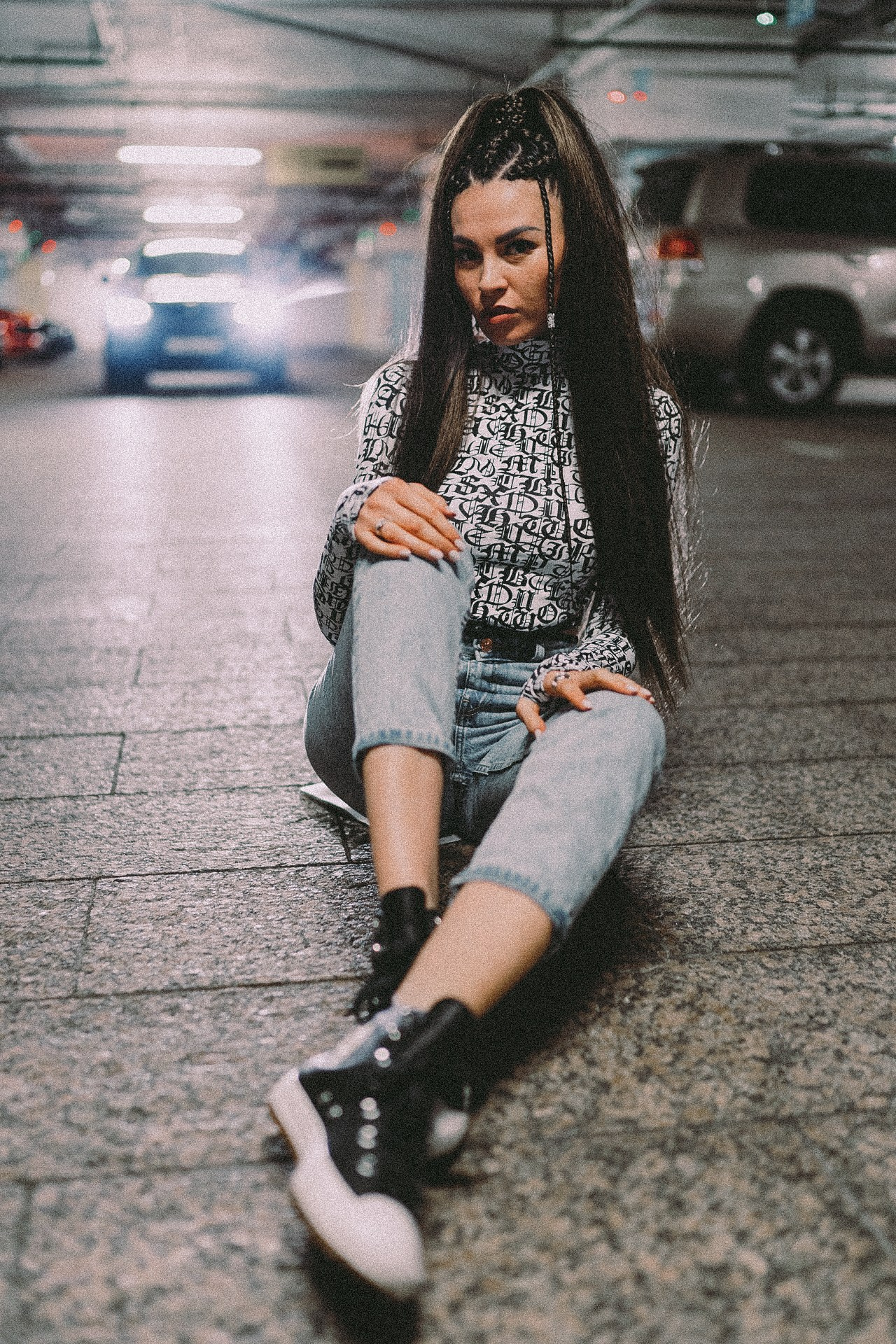 Venera in the parking. New York photographer RINAT SHAHMETOV in New York city