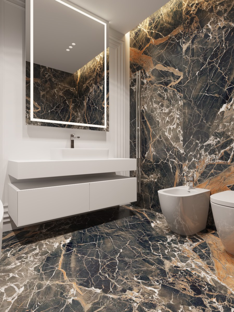 Квартира в ЖК «Столичный», 139 м². Rezells Architects — дизайн жилых и коммерческих интерьеров