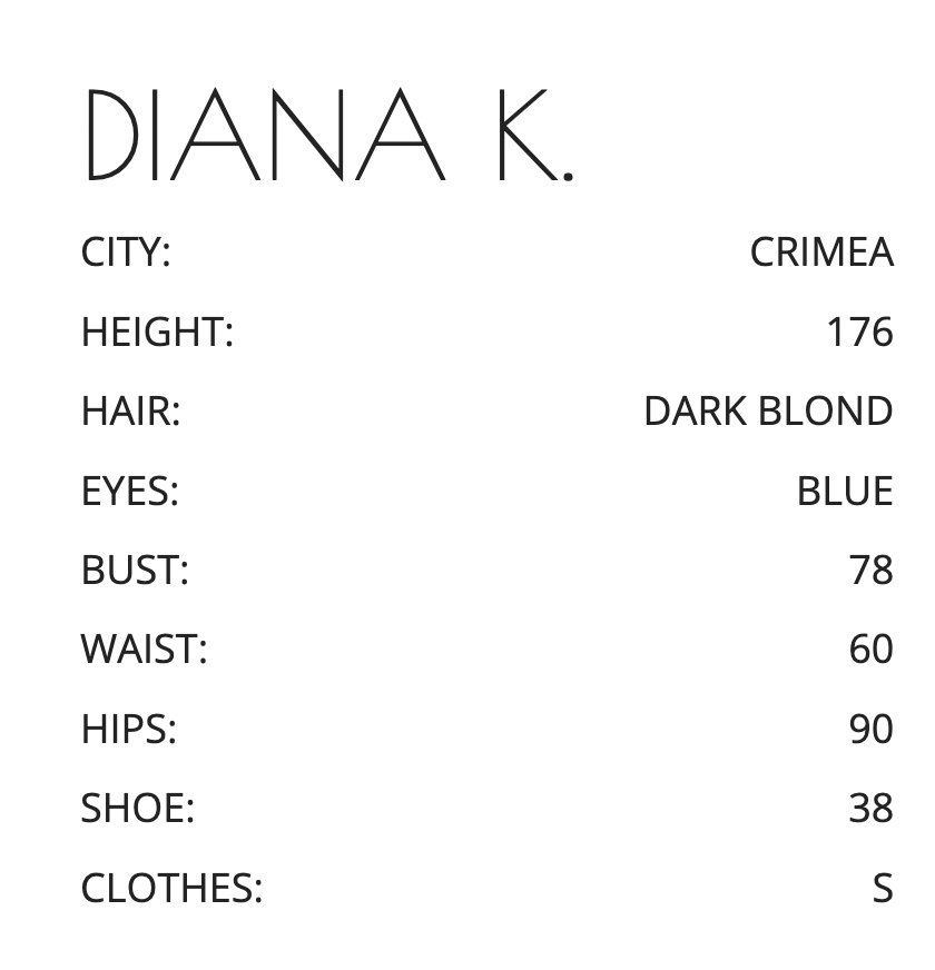 DIANA K. «Мисс Крым» модели. Стать моделью