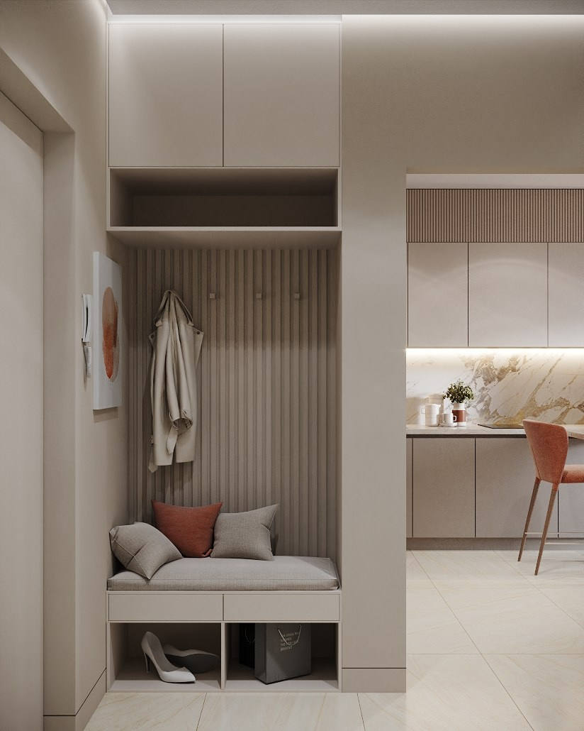 Квартира 45 м², Садовые кварталы. Студия дизайна