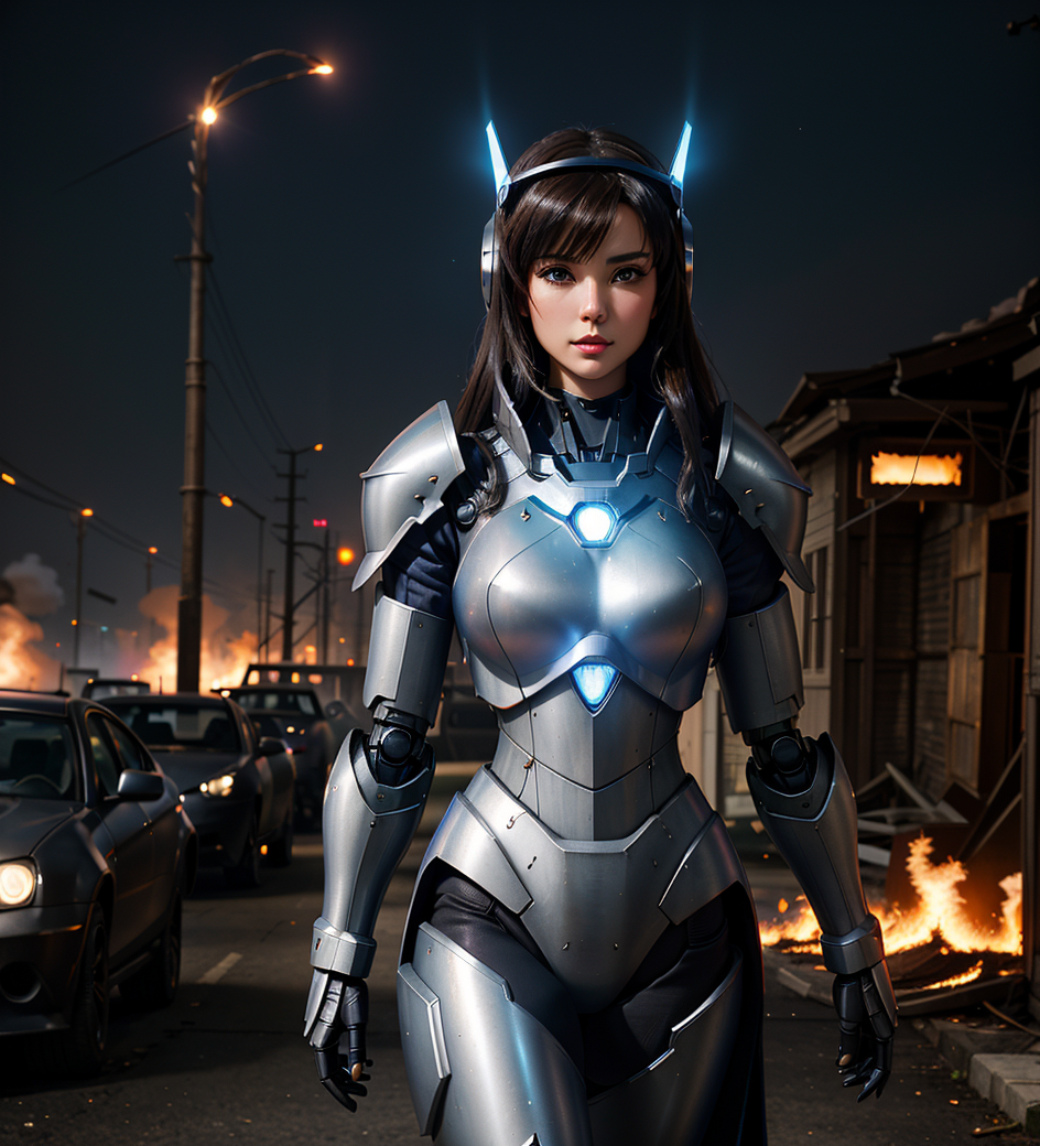 Аниме девушка, созданная нейросетью