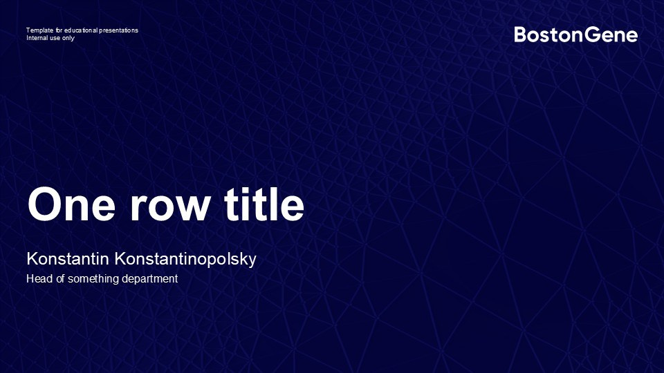 Bostongene edu materials template 2024