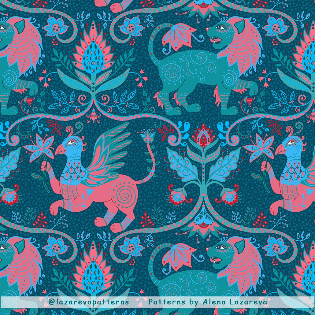 Alena Lazareva artist & pattern design