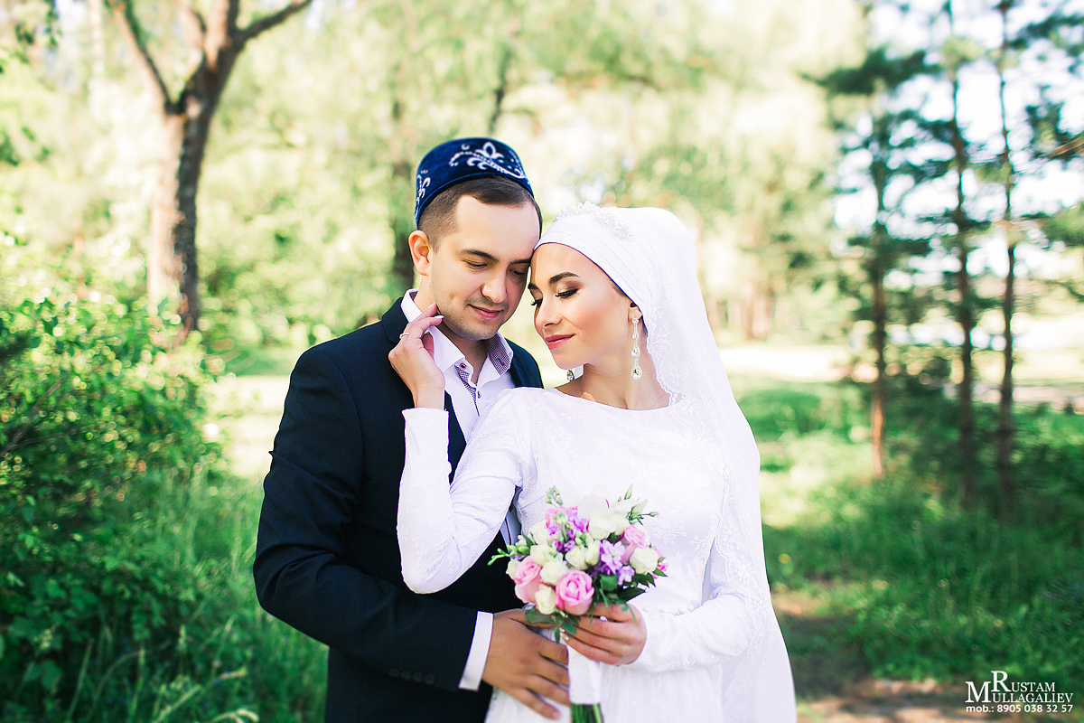 никах на природе, никах Казань, мечеть Ярдэм, платье на никах, фотосессия на природе 