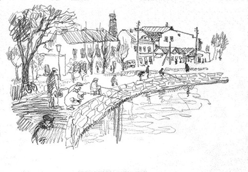 Набережная в Вышнем Волочке.