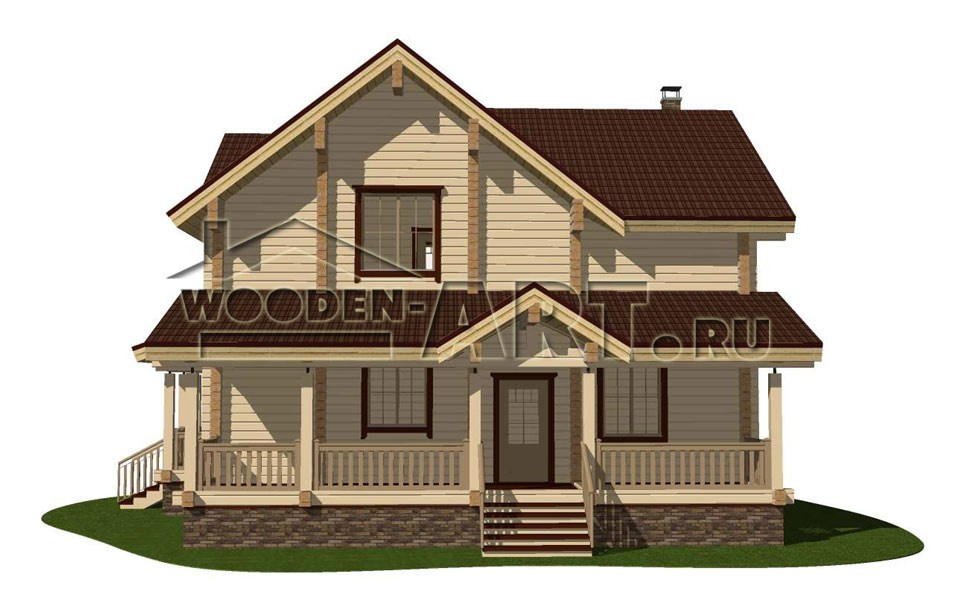 «Рыбушкино» 249 кв. м. Проекты деревянных домов