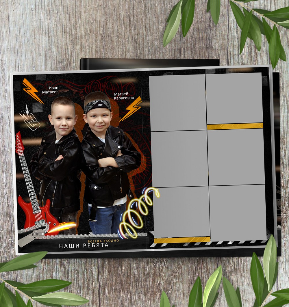 Макет фотокниги «На байке». Medlori fotobook Выпускные альбомы в Липецке Лариса Медведева