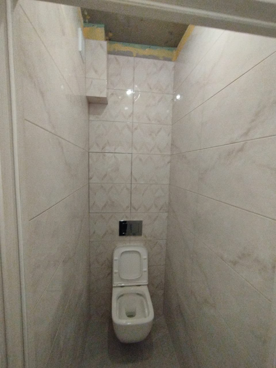 Ванная комната (ул. Тэцевская д. 4а). Ремонт санузла, туалета, ванной под ключ в Казани. Укладка плитки