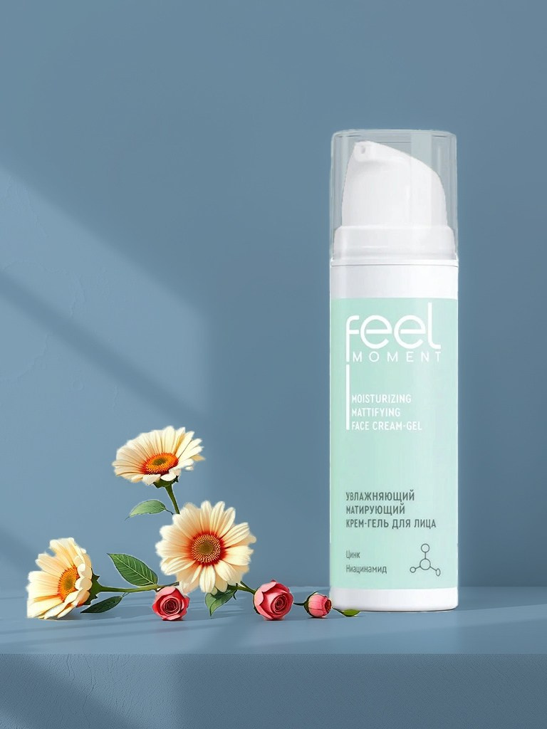 предметная фотография крема для лица с использованием искусственного интелекта