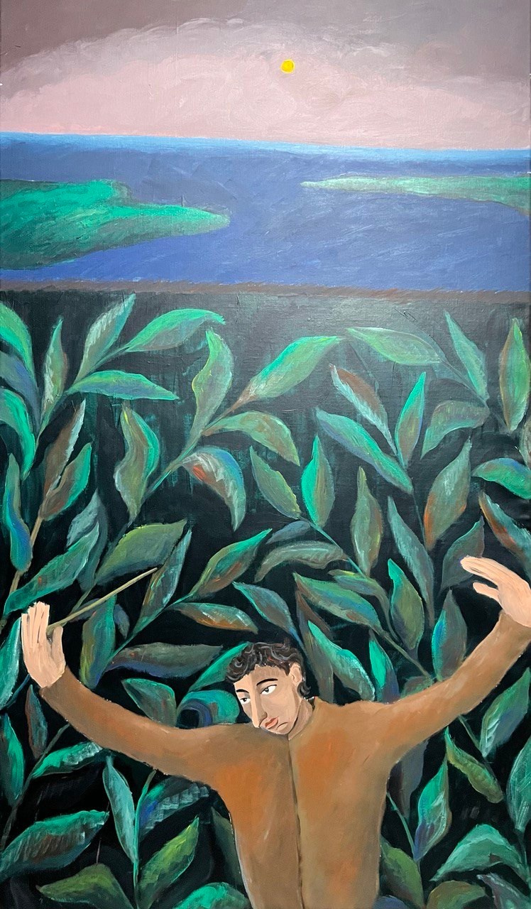 Musician  Oil on linen. 160х80 см 2022