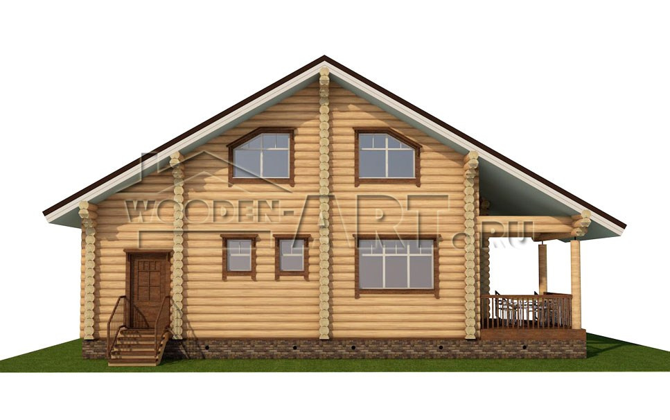 «Дмитровка» 209 кв. м. Проекты деревянных домов