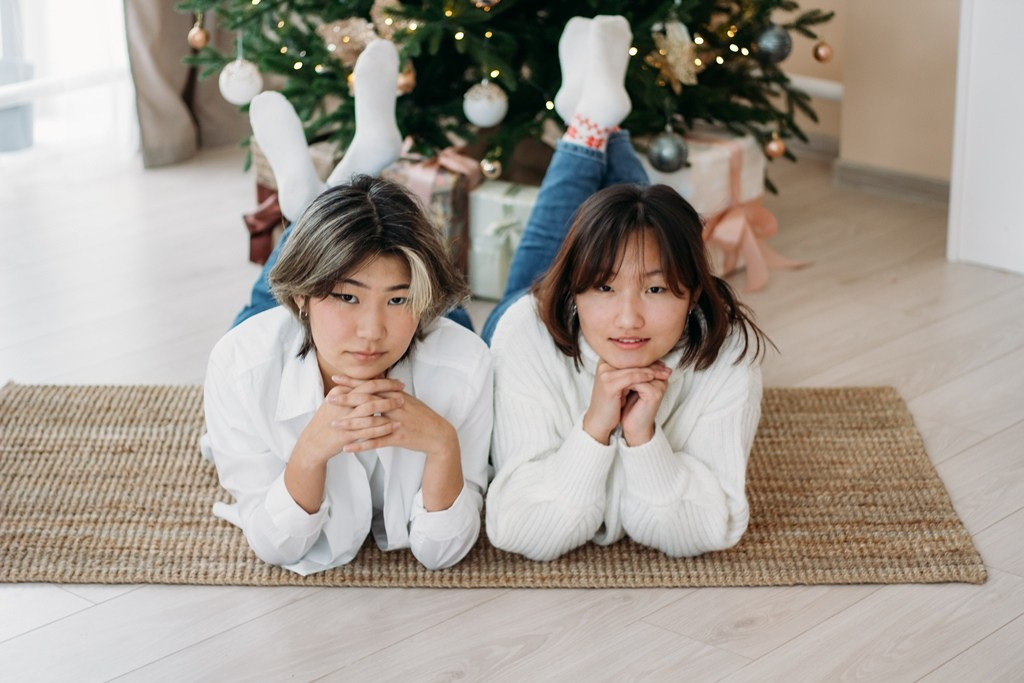 Школьники В Новогодней студии. Фотограф Бурятия. Печать фотокниг