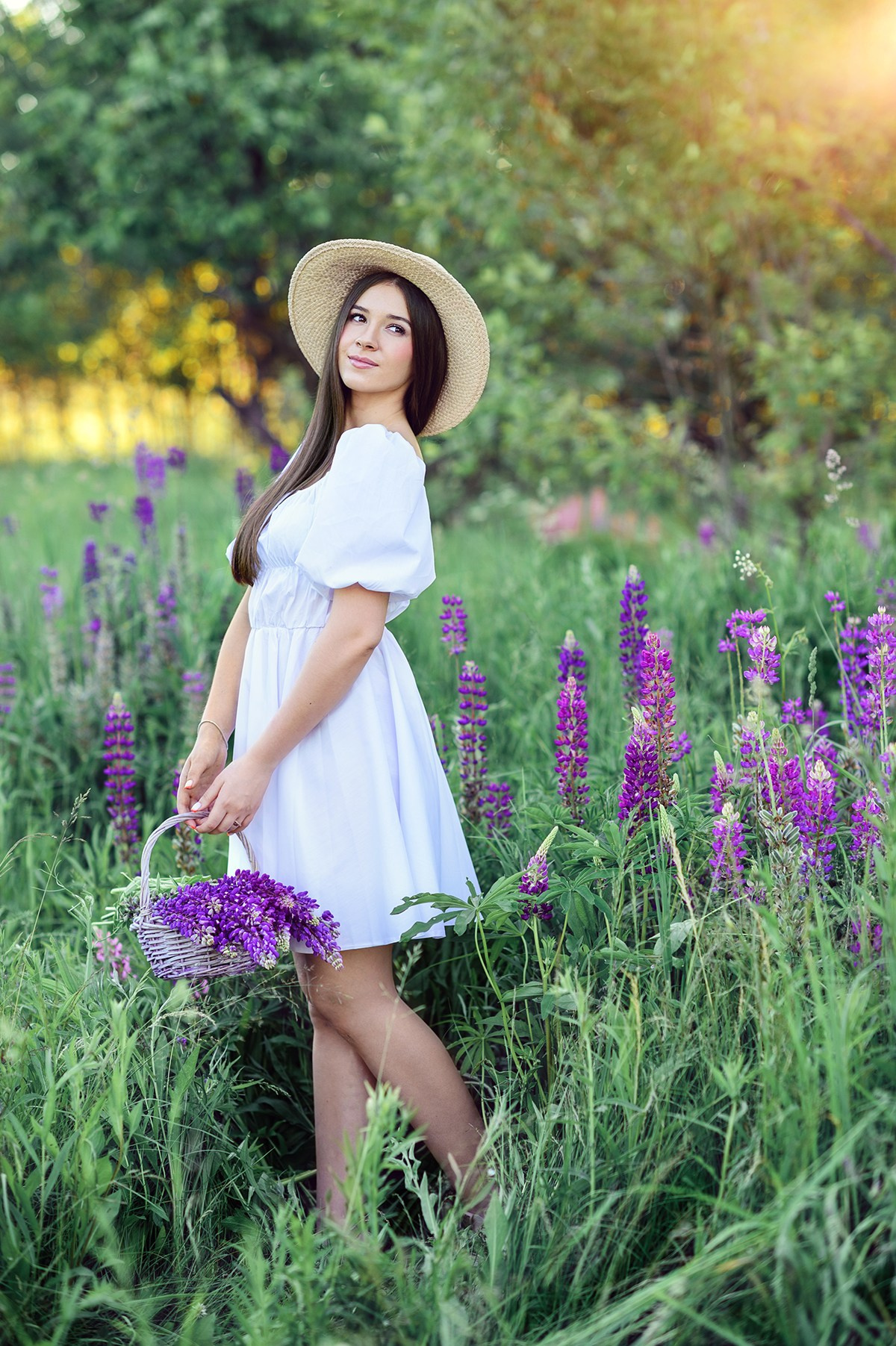 Фотосессия в люпинах. Фотосессии в Москве, женский и семейный фотограф Юлия Михайленко