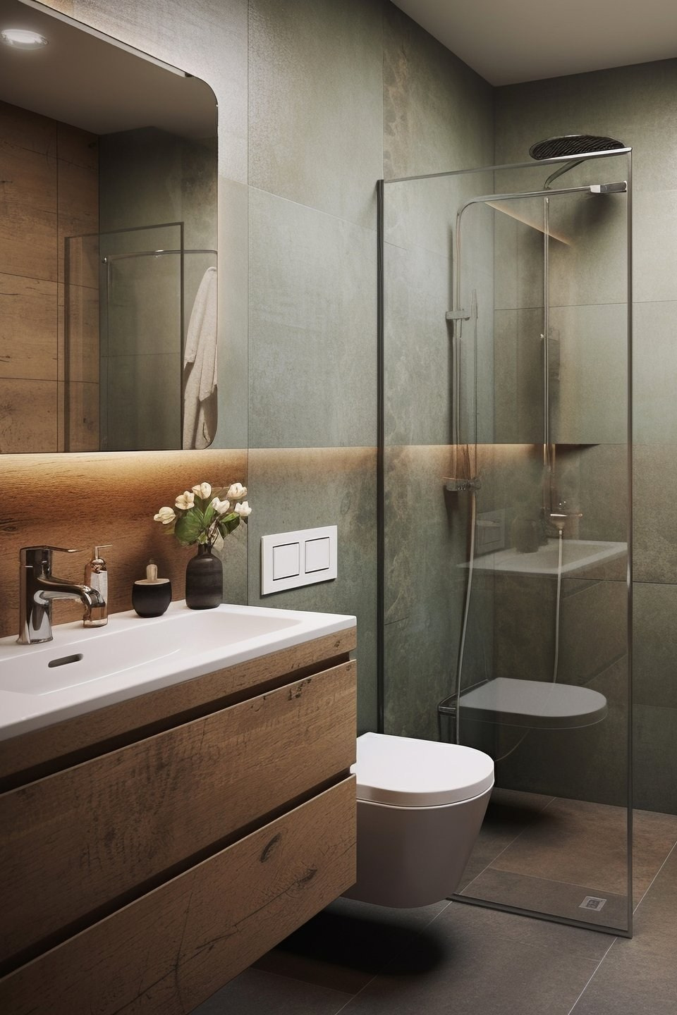 Вдохновиться. Ремонт санузла, туалета, ванной под ключ в Казани. Укладка плитки