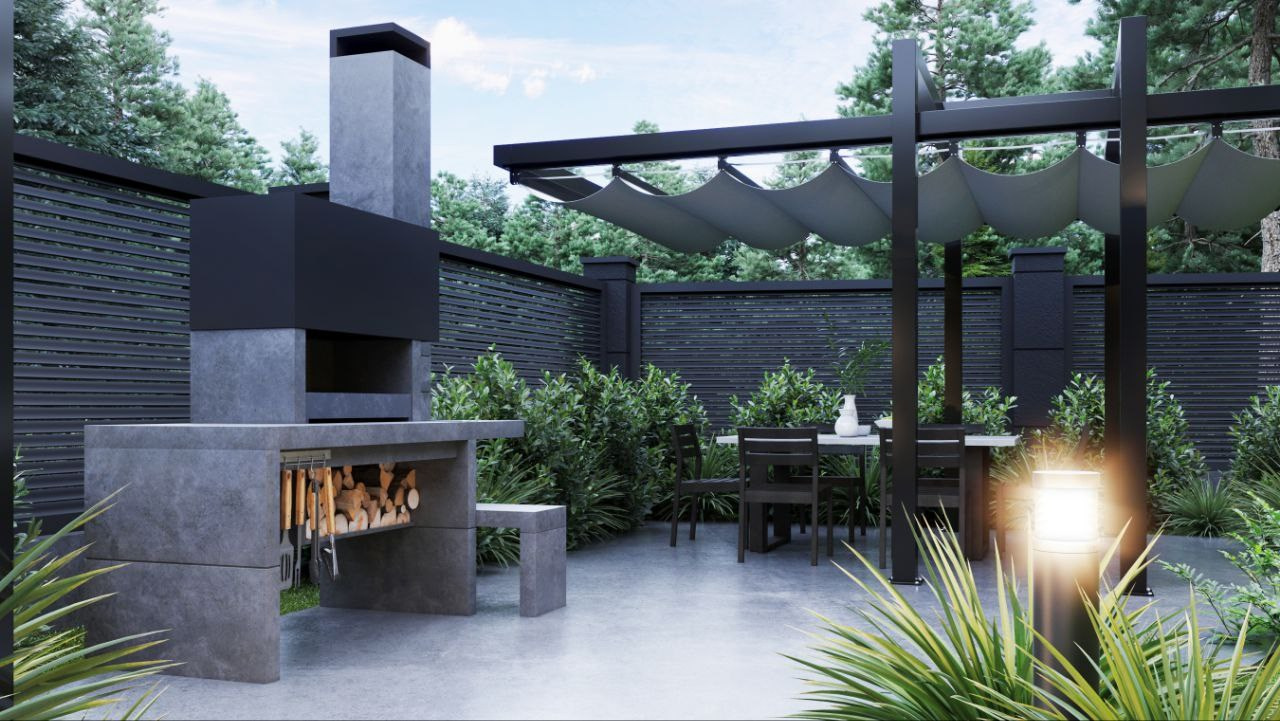 Проект дома с большими витражными окнами для ценителей изящных линий и современного дизайна. Архитектор Вера Каракезиди