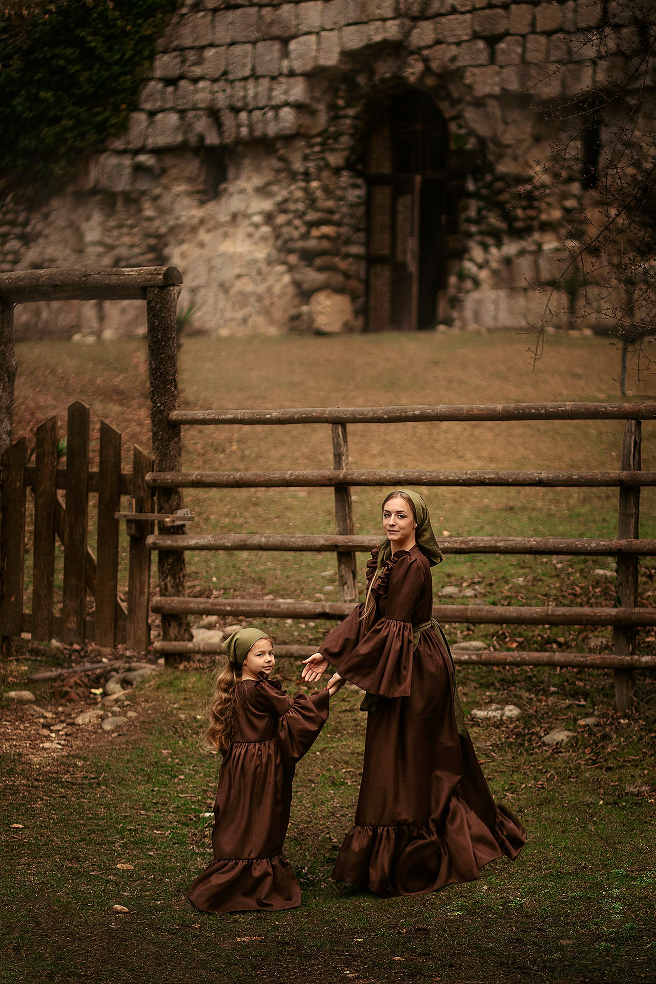 мама и дочка