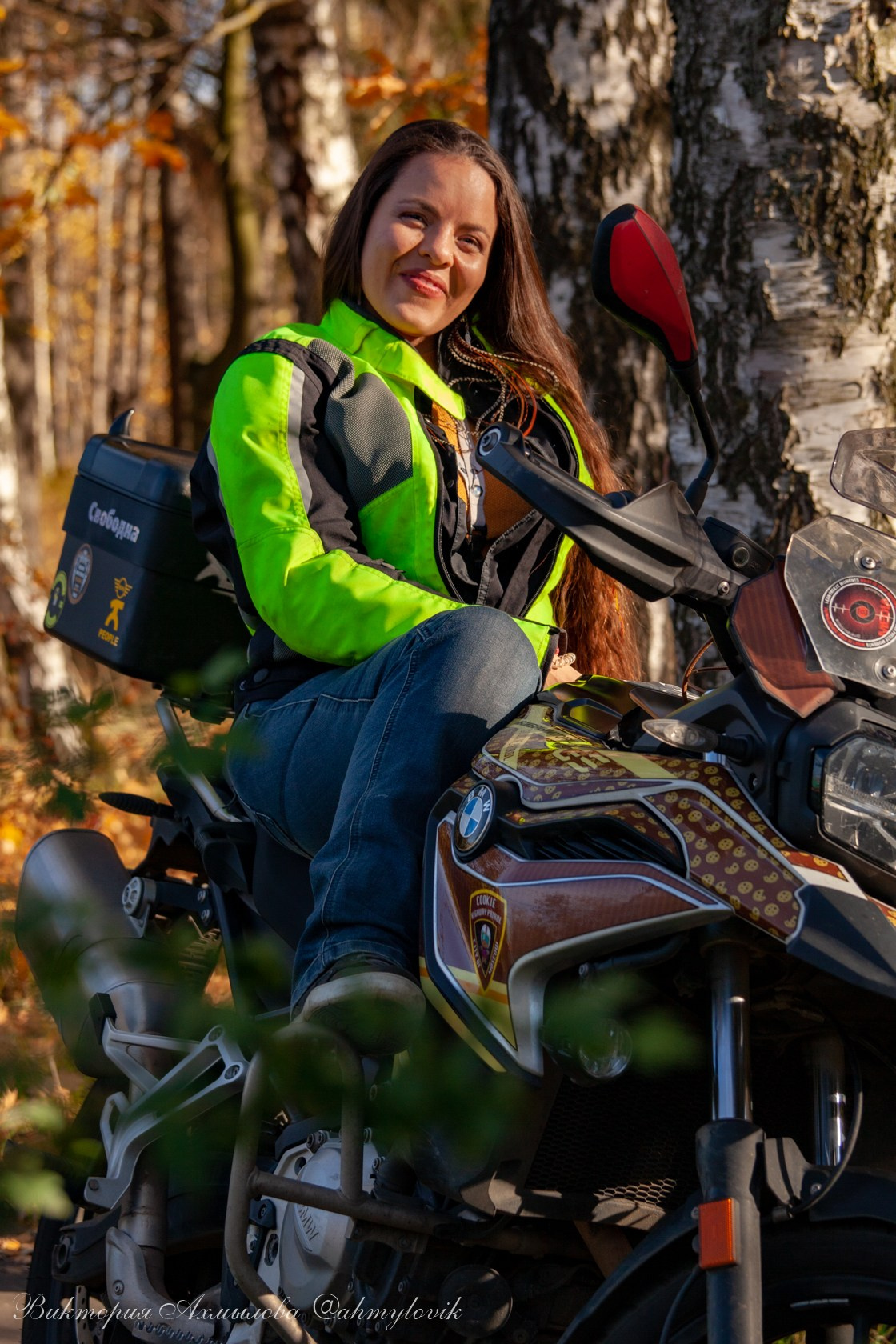 Маша Печенька (BMW GS1200). Виктория Ахмылова. Фотограф в Москве
