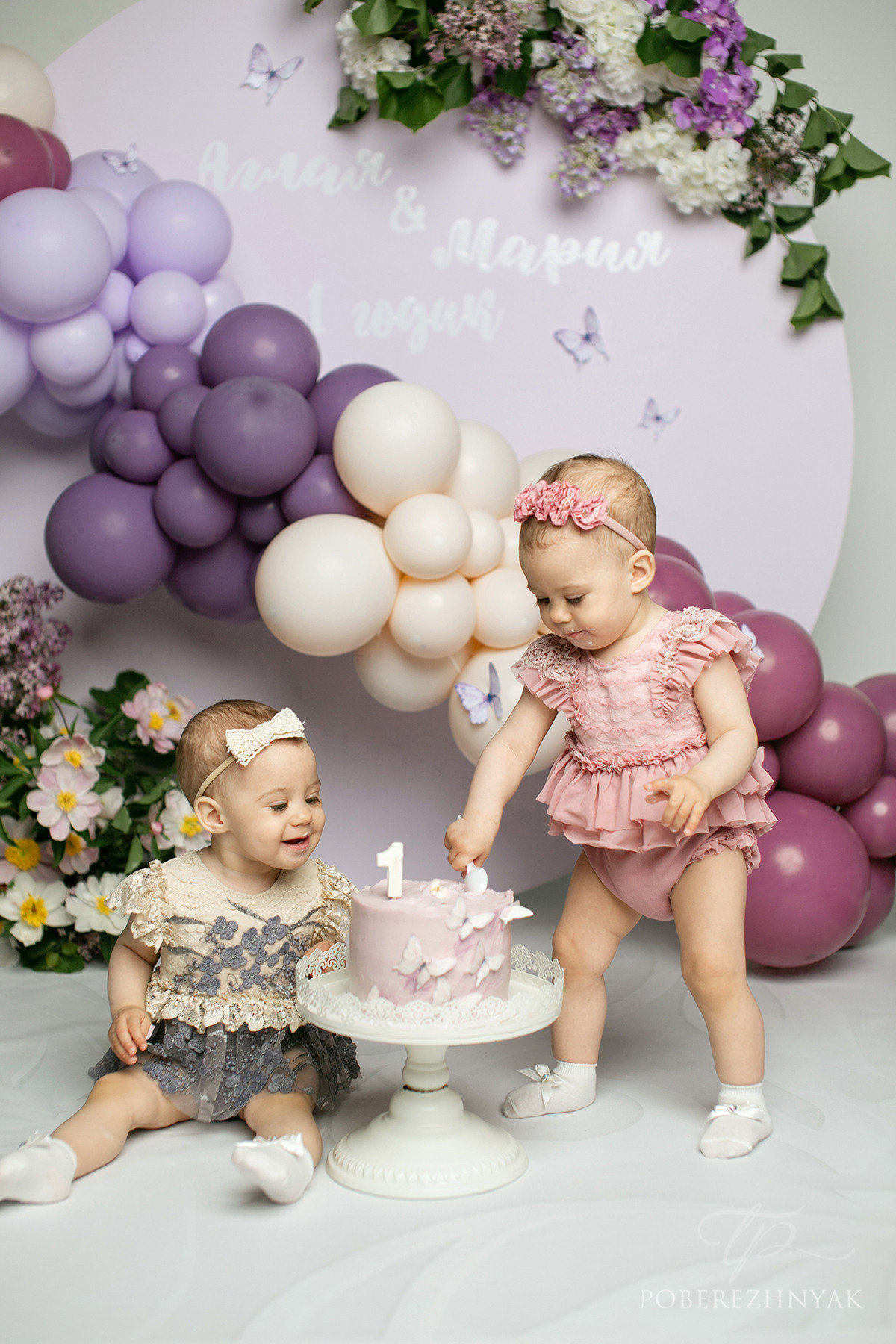 Годик Аглае и Марии. Фотограф новорожденных во Владивостоке Татьяна Побережняк