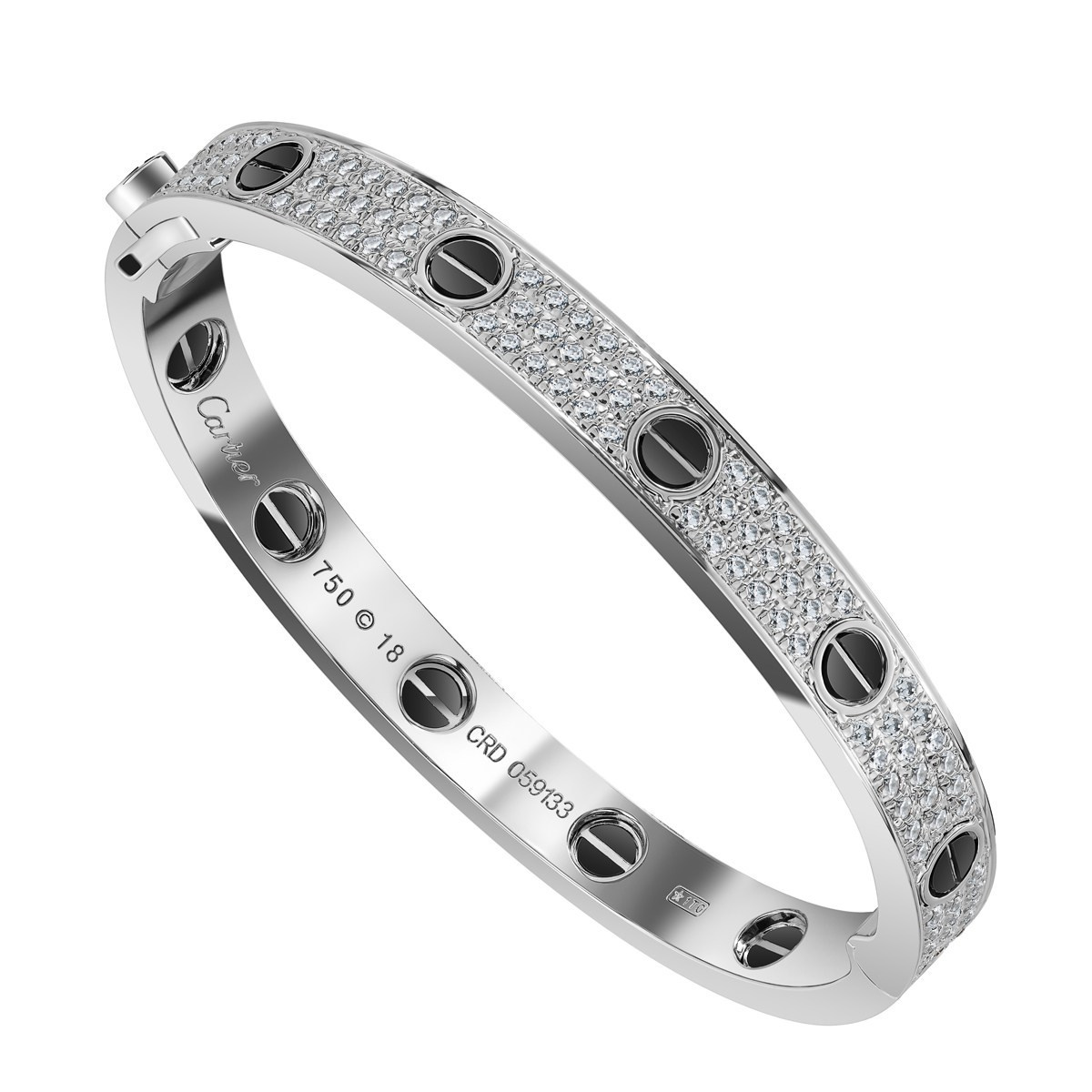 Браслет Картье с камнями