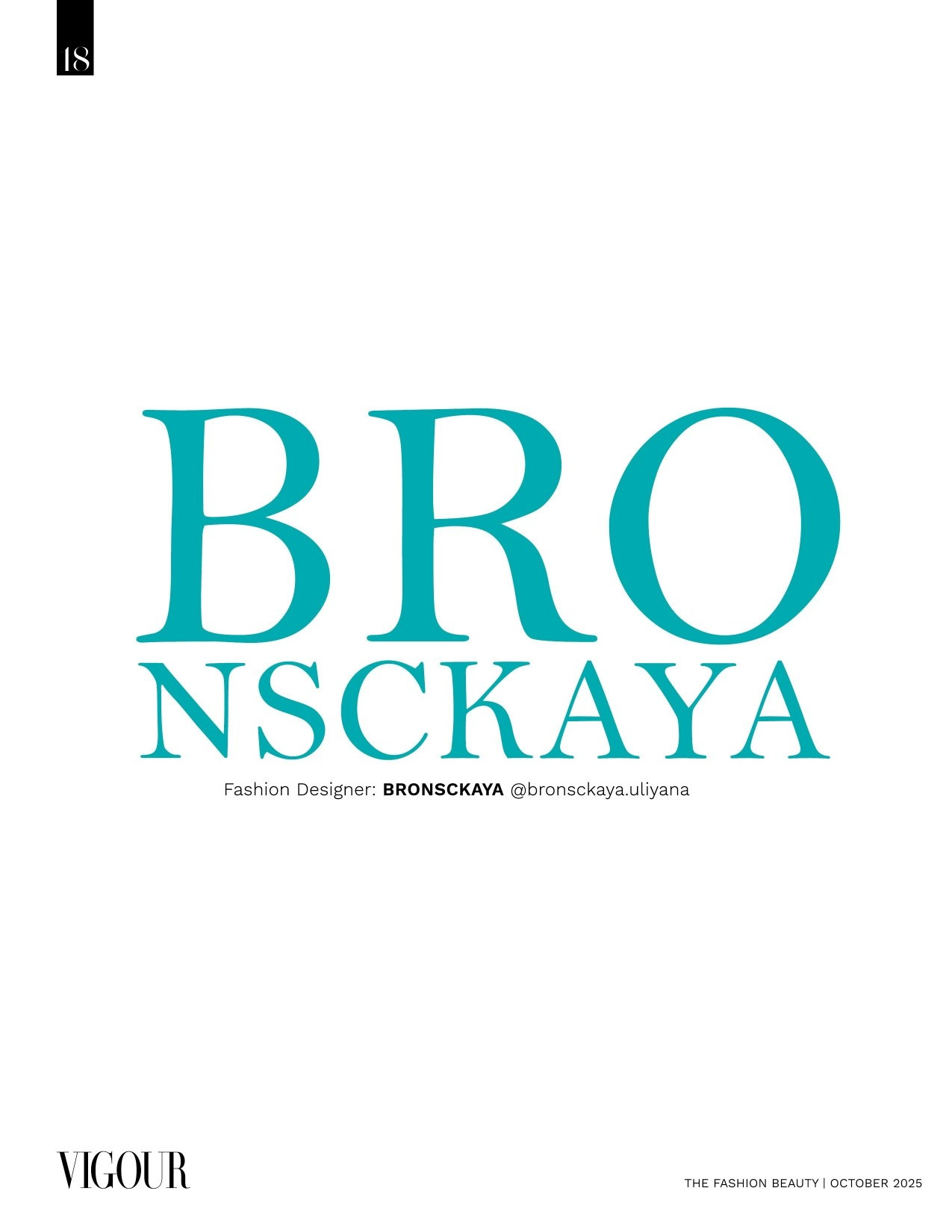 Европейские журналы. Фотосессии. BRONSCKAYA