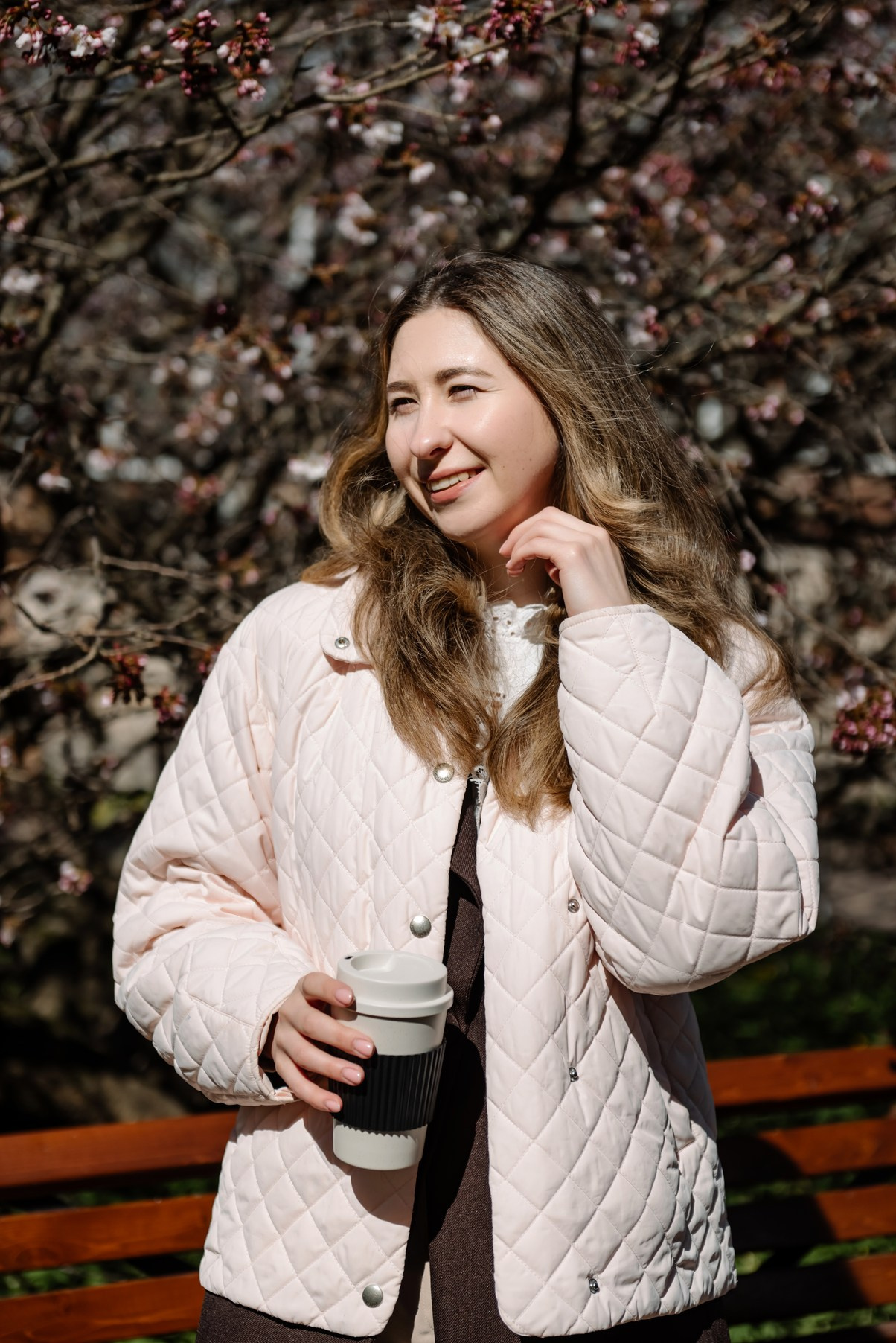 Марина с сакурой. Свадебный и семейный фотограф в Санкт-Петербурге Елена Худякова