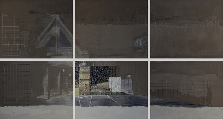 Алексей Жучков Новоданиловская набережная, 33с7. мозаика, фреска 200х375. 2016