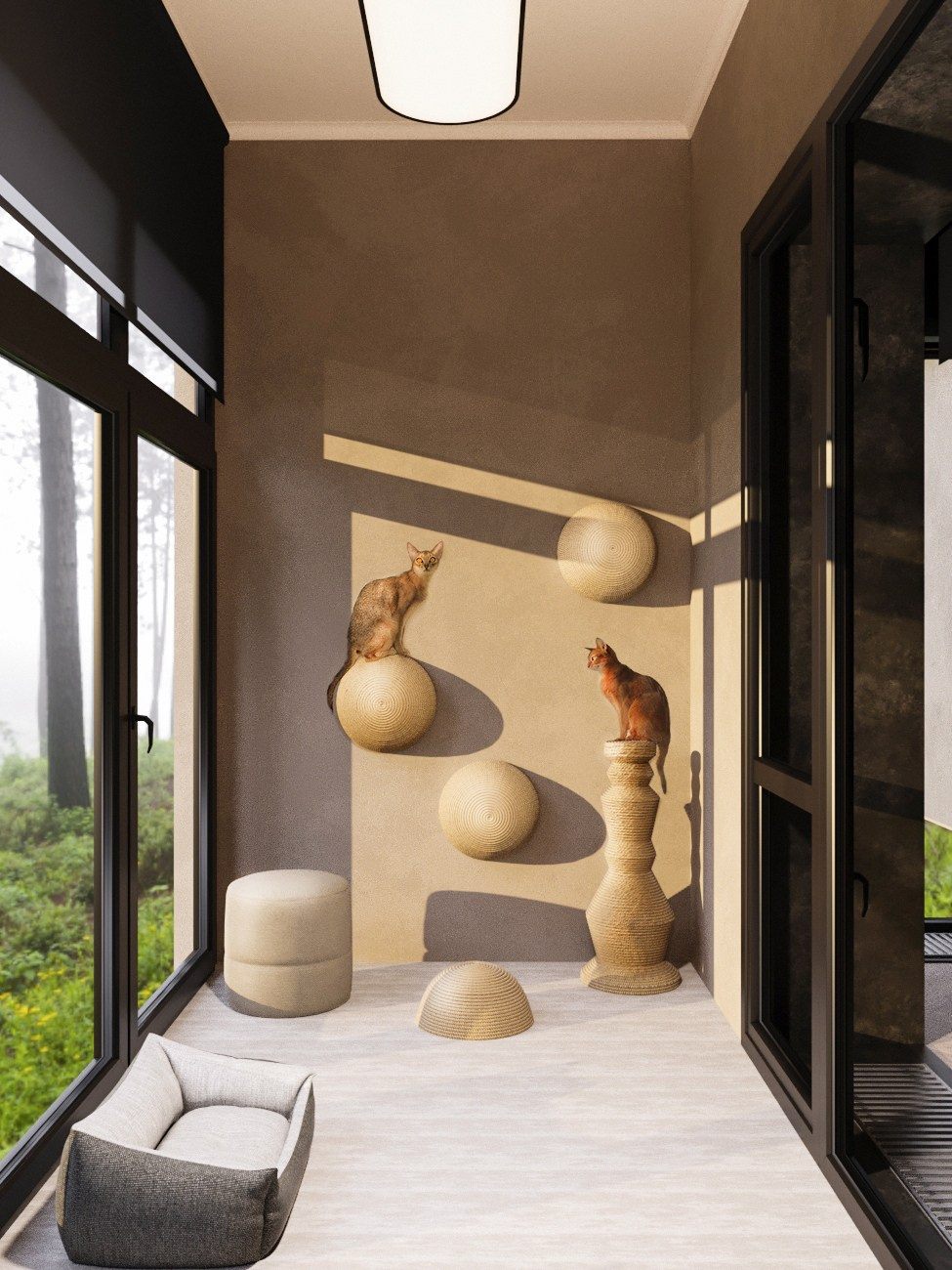 Частный загородный дом. Дизайнер интерьера в Москве Екатерина Шаймердинова