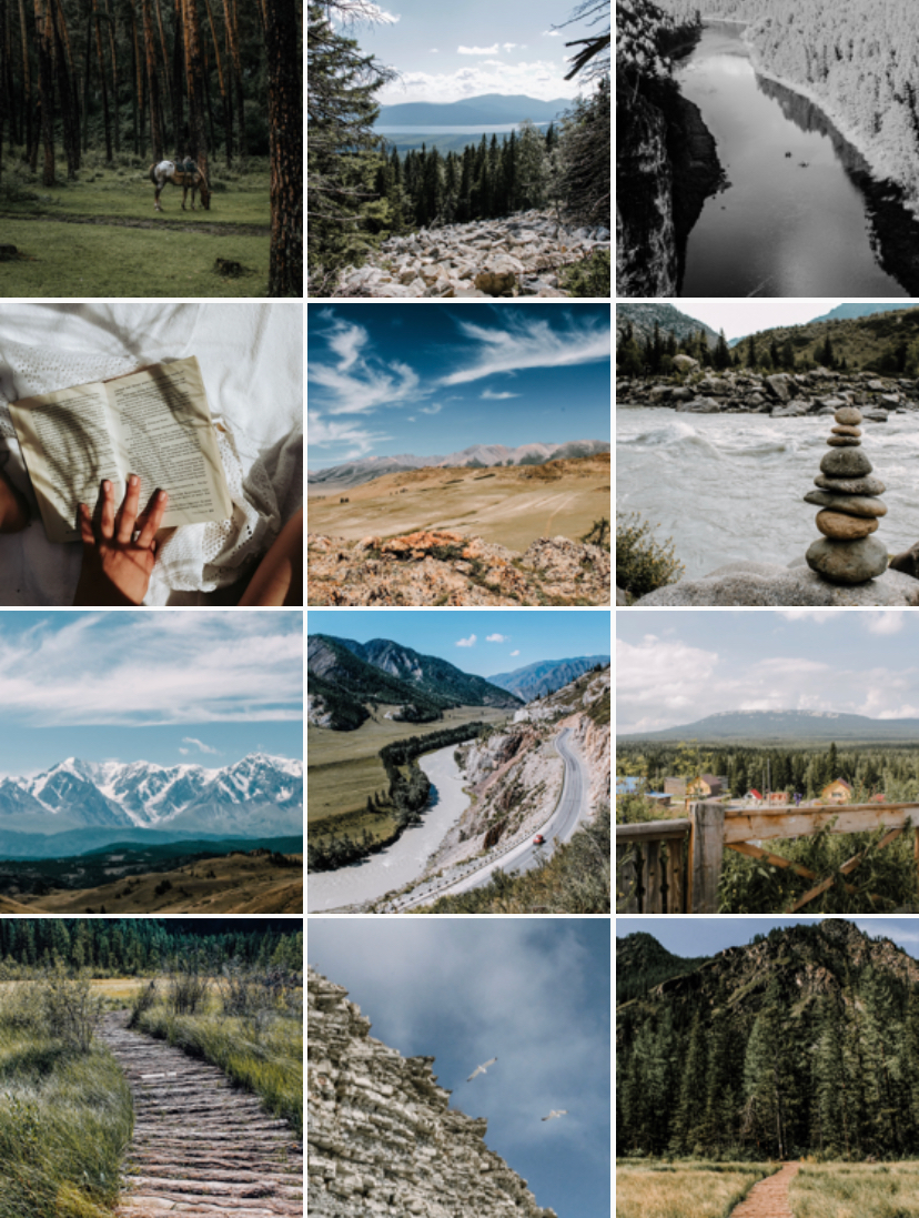 Визуальное оформление для продвижения социальных сетей. Студия контента «СВОЕ МЕСТО»