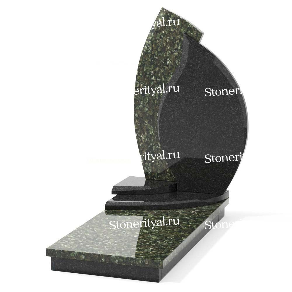 Комбинированные памятники на одного. Изготовление и установка памятников в Москве и МО