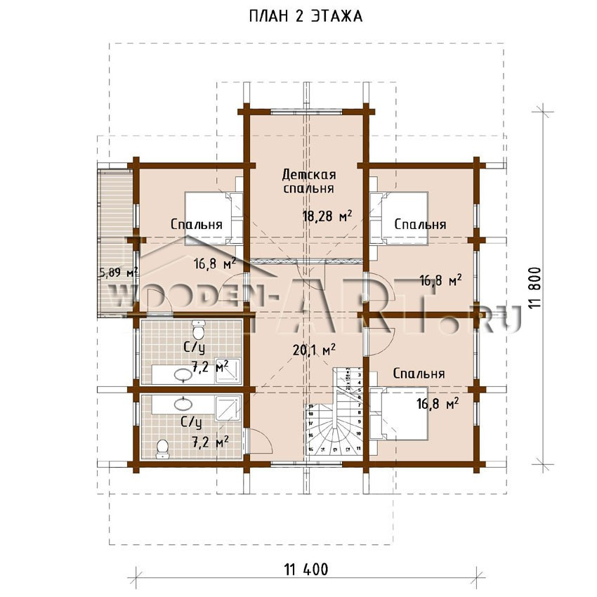 «Тихоново» 292 кв. м. Проекты деревянных домов
