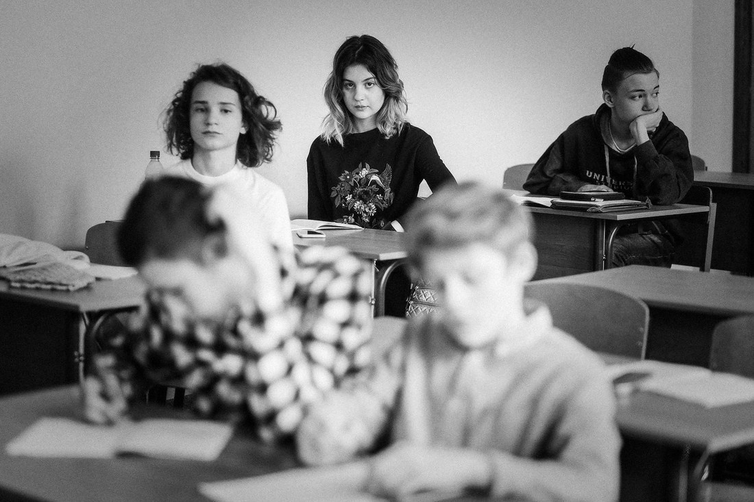 Фоторепортаж со школьного урока 4-го класса. Репортажный фотограф Борис Геер