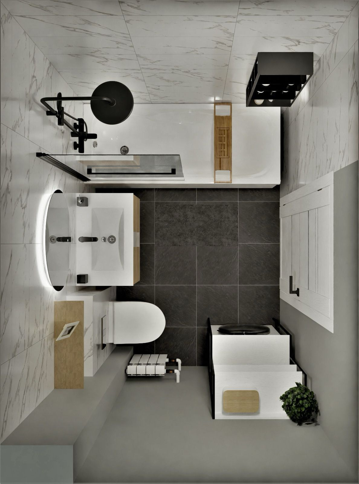 Примеры работ по дизайну ванных нашей студии. Дизайн-интерьера