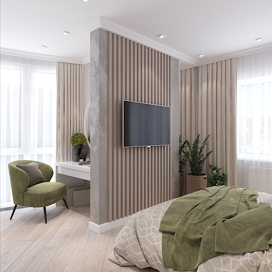 Этническая спальня. Студия интерьерной визуализации и дизайна FishkaRom в Краснодаре и по всей России