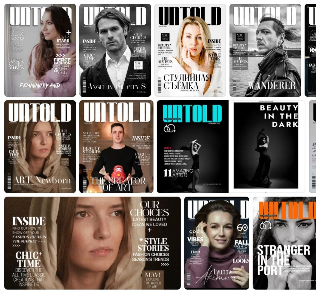 Модель UNTOLD, Греция, Афины журнал. Светлана Фатьянова