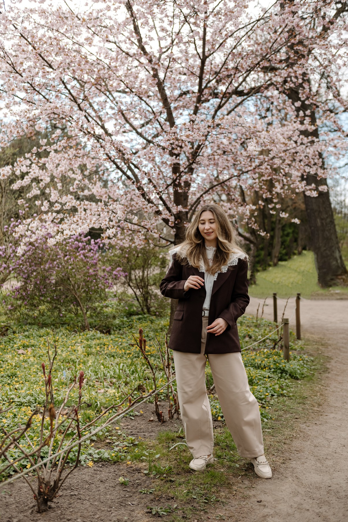 Марина с сакурой. Свадебный и семейный фотограф в Санкт-Петербурге Елена Худякова