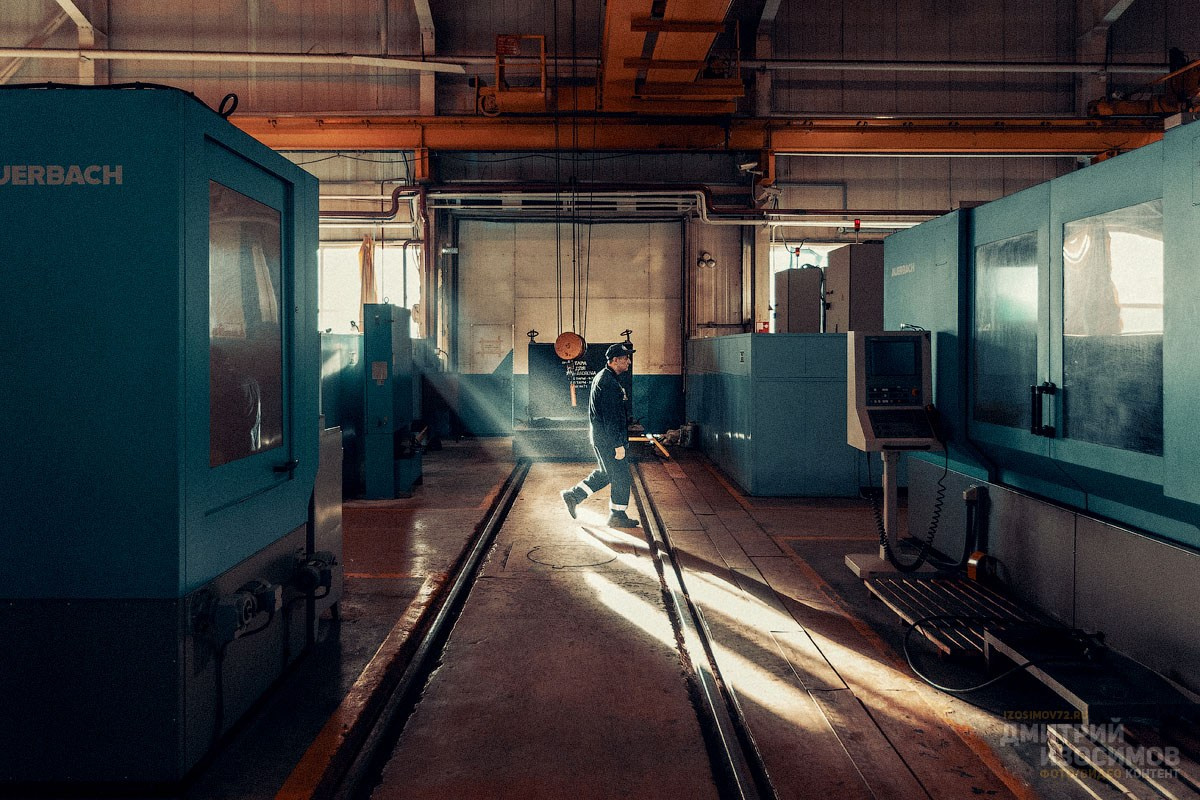 Съёмка на производстве