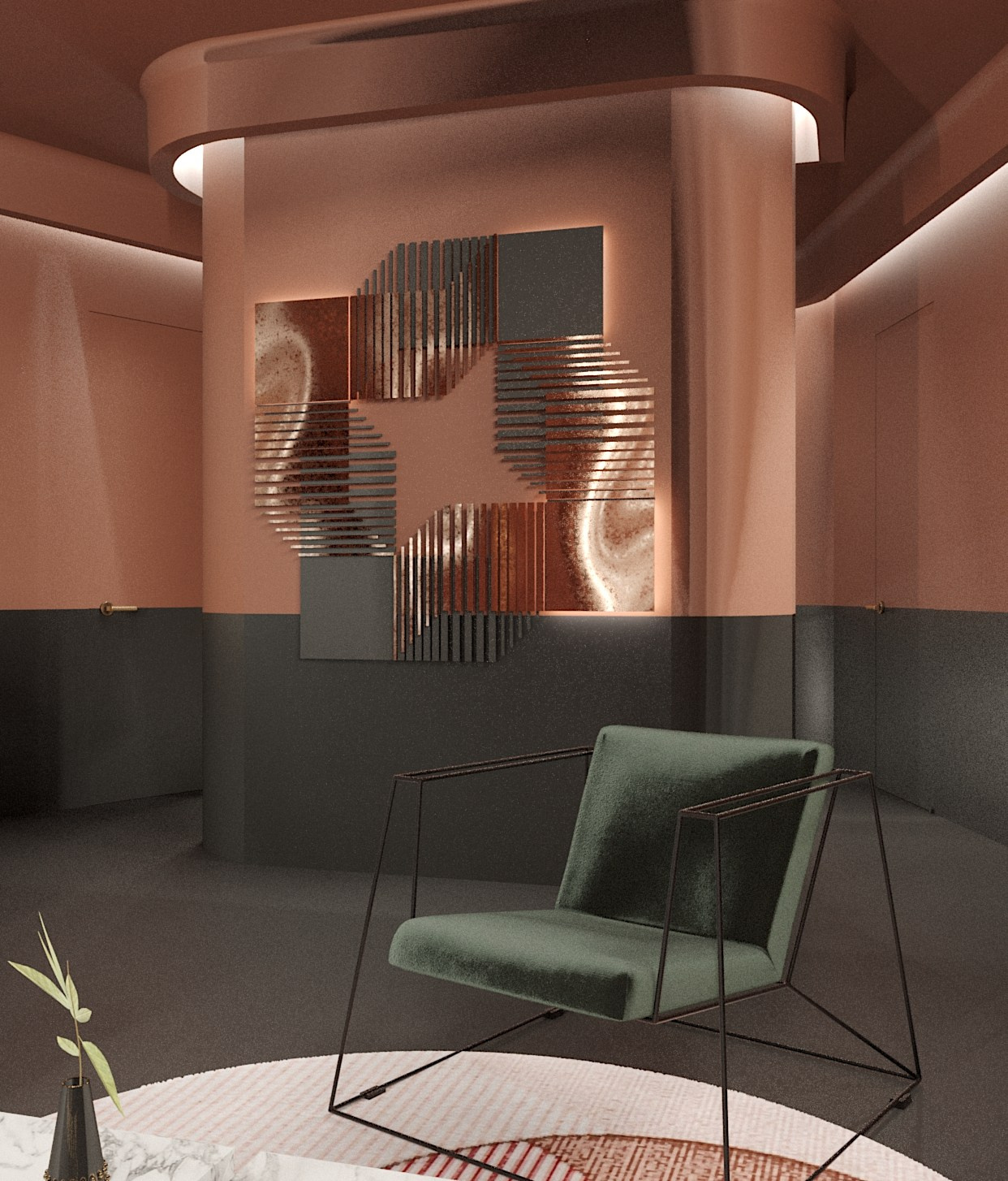 Эксперементальный проект для Башни Исеть, Екатеринбург. Интерьерный дизайнер и художник. Локация в г. Екатеринбурге беру проекты в разных странах