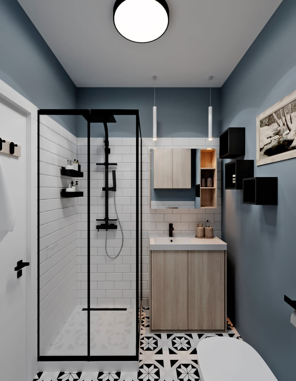 Арт-квартира ЖК Новая Рига на ул. Романовская. Анастасия Сиднева — дизайн интерьеров в Москве